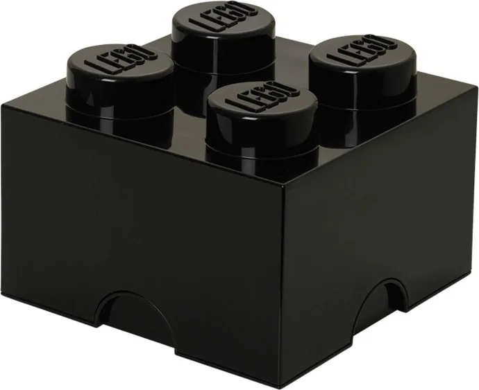 Brique de rangement noire à 4 tenons