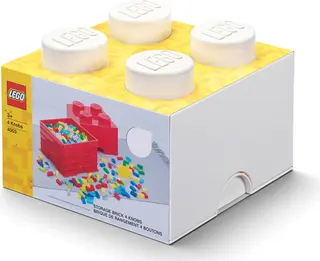 4 Studs Opbergbak Baksteen Wit
