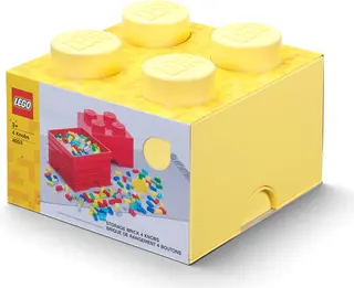 4 Stud Storage Brick Cool Yellow