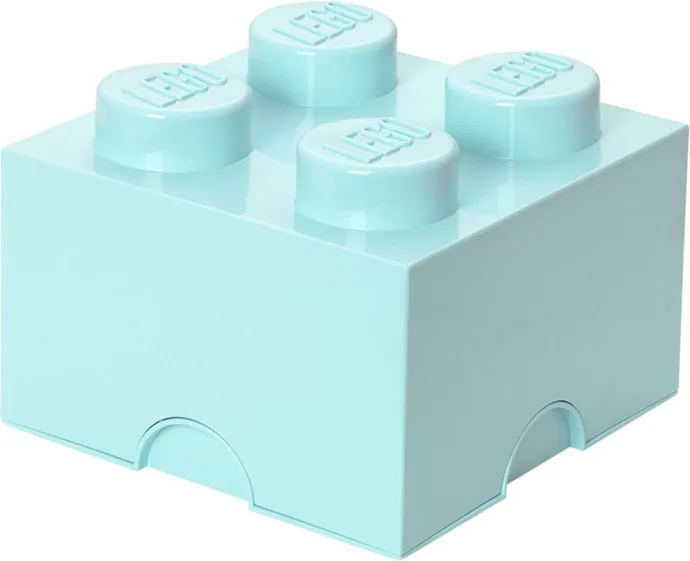 4 Stud Storage Brick Aqua Blue