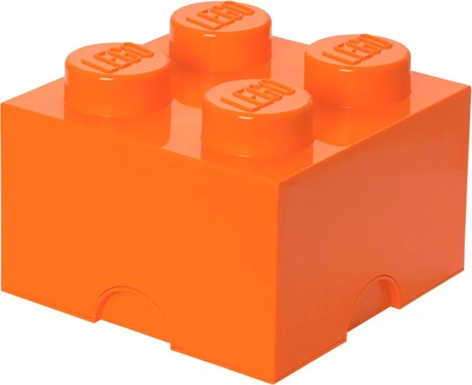Brique de rangement orange à 4 tenons