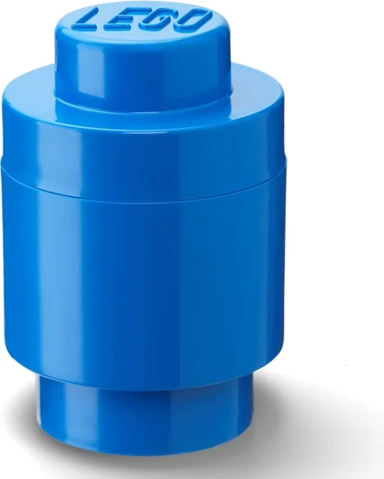 1 runder Aufbewahrungsstein mit Noppen, blau
