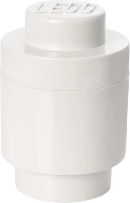 1 Stud Round Storage Brick White