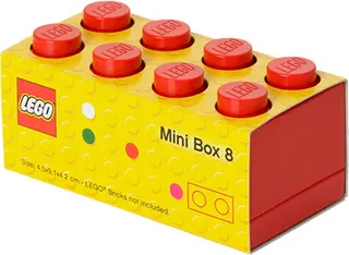 8-noppen minidoos rood