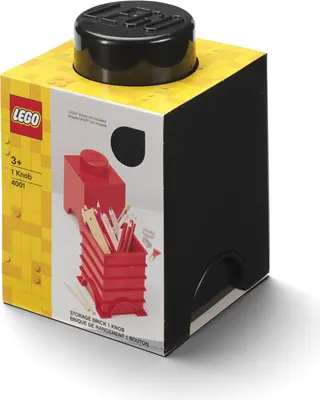 Storage Brick 1 Stud Black