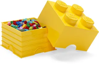 4 Stud Storage Brick Yellow