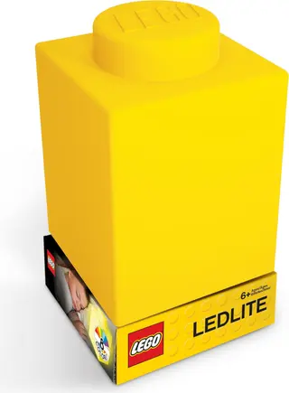 Brique 1x1 NiteLite Jaune