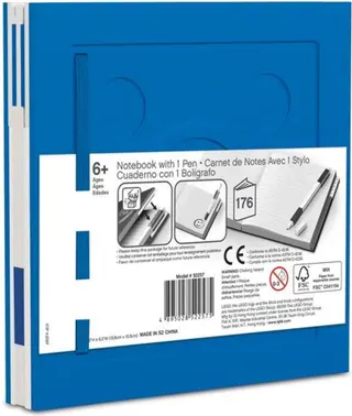Notizbuch mit Gelstift – Blau