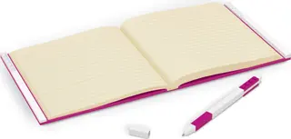 Notizbuch mit Gelstift – Violett