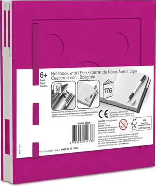 Notizbuch mit Gelstift – Violett