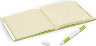 Notizbuch mit Gelstift – Limette