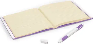Notizbuch mit Gelstift – Lavendel