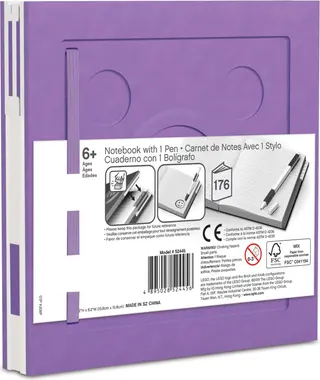 Notizbuch mit Gelstift – Lavendel