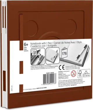 Notizbuch mit Gelstift – Braun