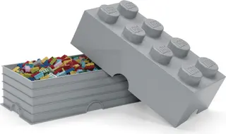 8 Stud Storage Brick Stone Gray