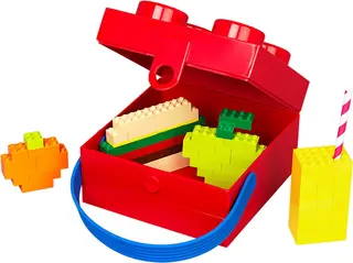 Doos met handvat, rood