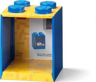 4 Stud Brick Shelf Blue
