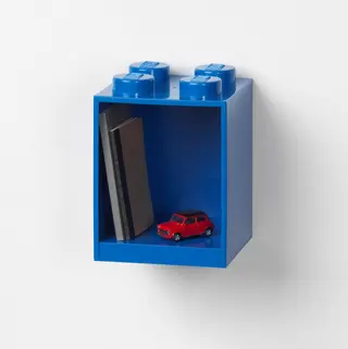 4 Stud Brick Shelf Blue