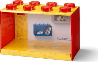 8 Stud Brick Shelf Bright Red