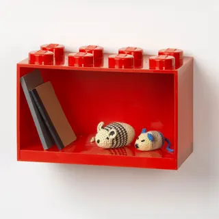 8 Stud Brick Shelf Bright Red