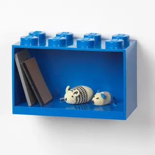 8-noppen bakstenen plank blauw
