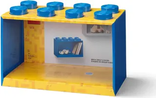 8-noppen bakstenen plank blauw