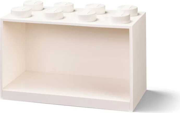 Étagère en brique blanche à 8 montants