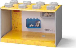 8-noppen bakstenen plank grijs