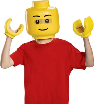 Kit de costume Lego Guy (masque et mains)