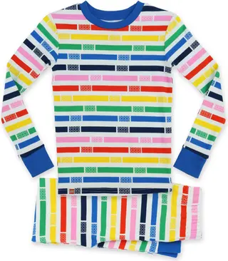 Multicolored T Shirt and Pants 2 Piece Set