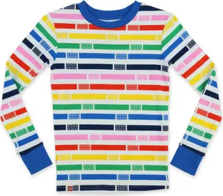 Multicolored T Shirt and Pants 2 Piece Set