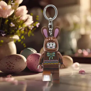Chocoladekonijn sleutelhangertje