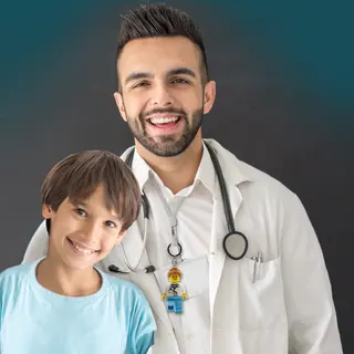 Médecin homme Clé Lumière