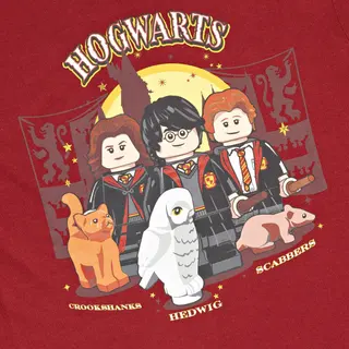 T-shirt Harry Potter – Rouge bordeaux