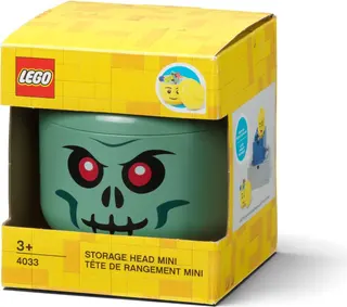 Tête de rangement Mini Squelette - Verte