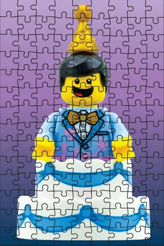 Mysterieuze minifiguur mini-puzzel blauwe editie