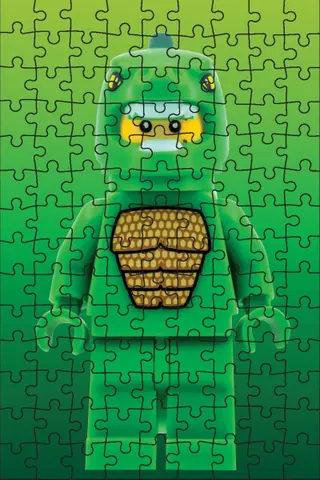 Mysterieuze minifiguur mini-puzzel blauwe editie