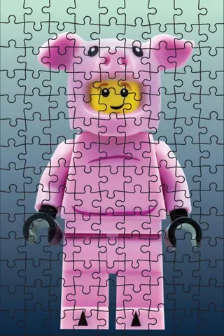 Mysterieuze minifiguur mini-puzzel blauwe editie