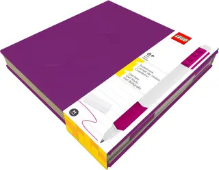 Notizbuch mit Gelstift – Violett