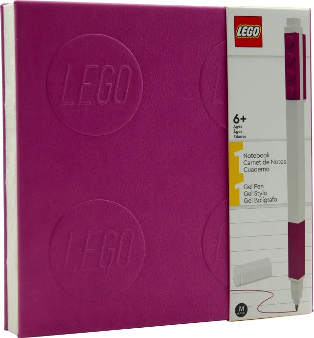 Notizbuch mit Gelstift – Violett