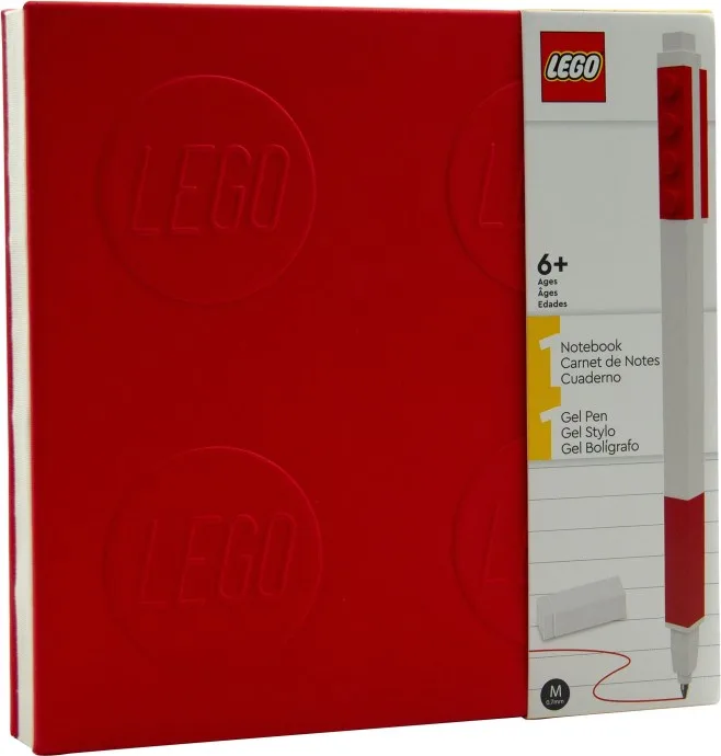 Notizbuch mit Gelstift – Rot