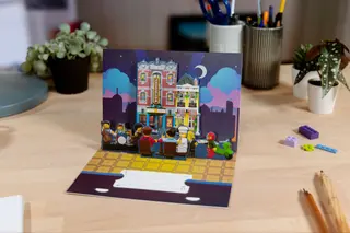 Postkarten mit Pop-up-Modulgebäuden, Sammlung 1 von 2
