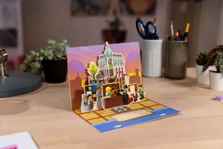Postkarten mit Pop-up-Modulgebäuden, Sammlung 1 von 2