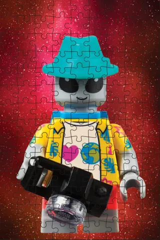 Mini-puzzle mystère avec figurine – Édition spatiale