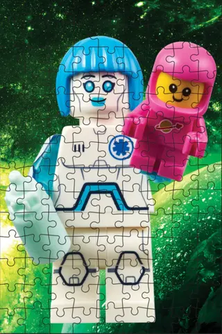 Mini-puzzle mystère avec figurine – Édition spatiale