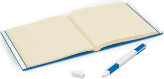 Locking Notebook with Gel Pen – Blue