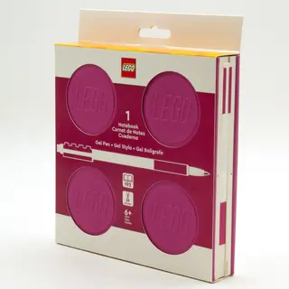 Carnet à fermeture avec stylo gel – Violet