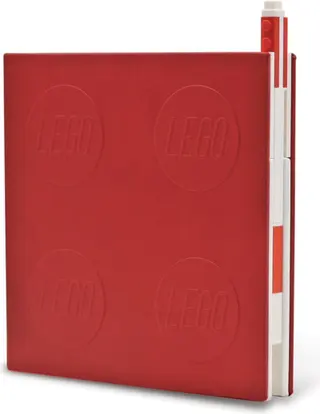 Carnet à fermeture avec stylo gel – Rouge