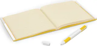 Locking Notebook with Gel Pen – Yellow