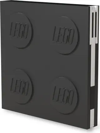 Carnet à fermeture avec stylo gel – Noir